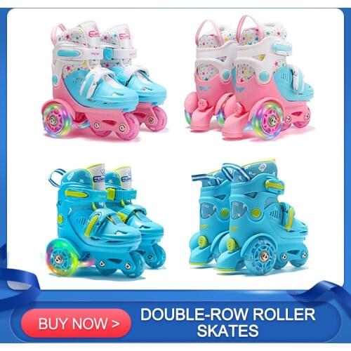 Children Skates High Elastic PU Inline Skate For 2-8 Years Old Childrens Skating Shoes Adjustable Size For Men Women