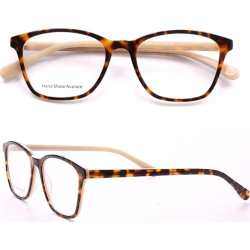 Women Square Glasses Frames Men Optical Eyeglass Frames Tortoise Leopard Print Hot Classic Fashionable Prescription Spectacles