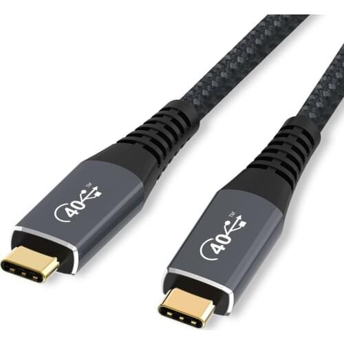 CableDeconn USB4 5K Cable M/M USB-C Compatible with TB 3 5K/4K 60Hz Video 40Gbps Data Transmissions Rate 20V 5A 100W