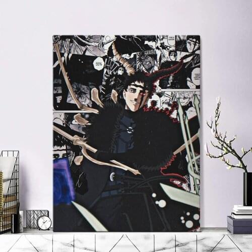 Zenon Zogratis Black Clover Anime Canvas Painting Wall Art Posters Prints Pictures Living Room Decoration Home Decor