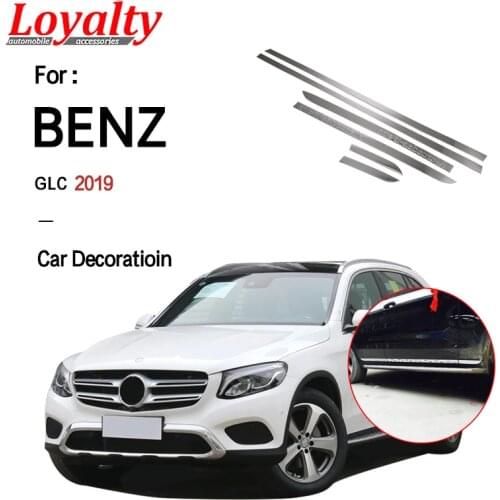 Loyalty for Mercedes Benz GLC Class X205 2016 2017 2018 ABS Chrome Door Body Side Decoration Trim Car Styling Accessories