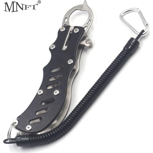 MNFT 1Pcs Portable Compact Fish Lip Shaped Grip Gripper Grabber Grips Stainless Steel Saltwater Fishing Tackle