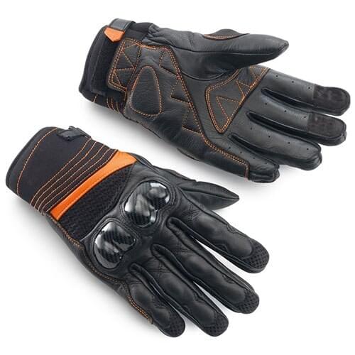 Black Summer Gloves Motorcycle MTB Bike Touring Sport Street Moto Mens Leather Glove