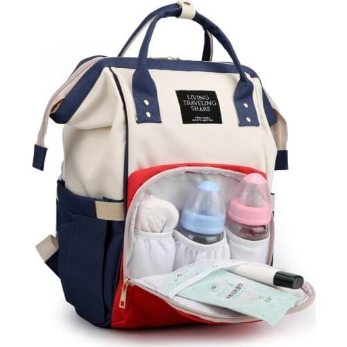 New Mommy Bag Waterproof Fashion Diaper Bag Large Travel Backpack Capacity Baby Bag Nursing Bag for Baby Care Bb50