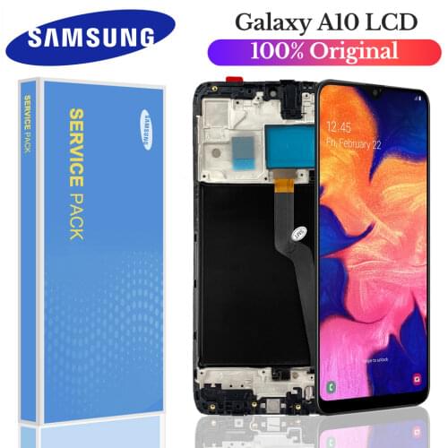 6.2'' Original Super Amoled LCD For Samsung Galaxy A10 A105 A105F SM-A105F LCD Display With Touch Screen Digitizer Assembly