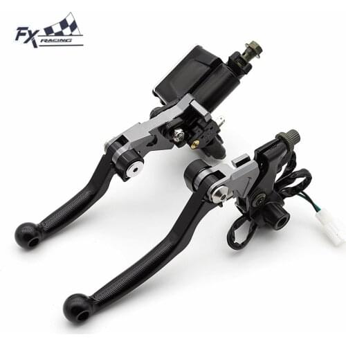 7/8" 22mm Motorcycle 3D Brake Clutch Lever Dirt Pit Bike Hydraulic Master Cylinder Reservoir Brake Clutch Levers 50cc-550cc