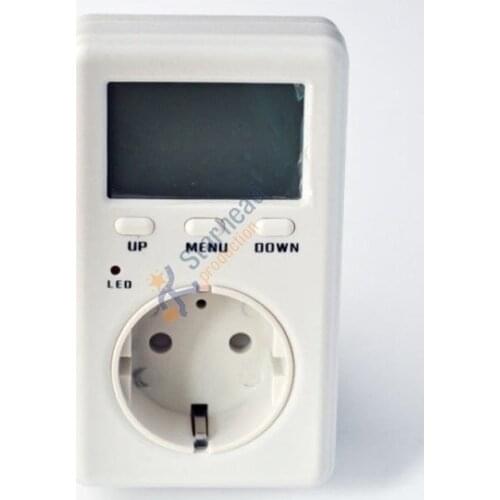 Smart Socket WATT Electricity Power Energy Usage Meter Monitor AC Voltage, 4mm round plug EU Version Wanf