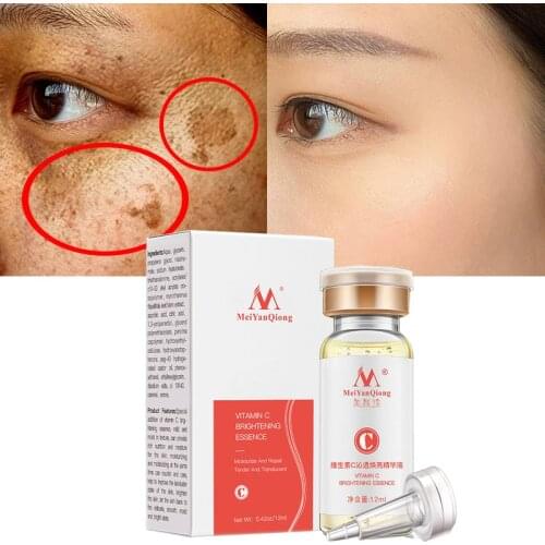 Vitamin C Whitening Face Serum Remove Dark Spots Brightening Facial Skin Essence Moisturizing Repair Fade Freckles Skin Care