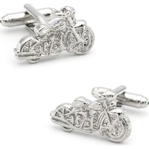 Vehicle Design Motorbike Cufflinks Quality Brass Material Silver Color Cuff Links Wholesale&retail