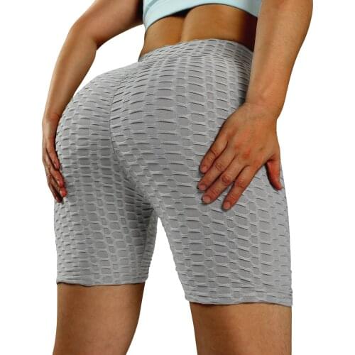 Women Seamless Sport Yoga Shorts High Waist Push Up Gym Fitness Tummy Control Workout Leggings Female Sportswear