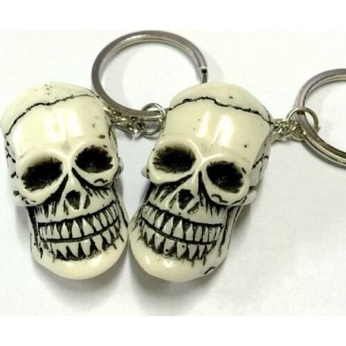FREE SHIPPING 12 pcs NEW Hot Selling Fashion Classic Retro Skull Keychain