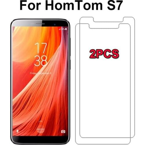 2PCS For Homtom S7 Tempered Glass Film 2.5D Scratch-proof Screen Protective Film Phone Glass Film For Homtom S7 S 7 Mobile Phone