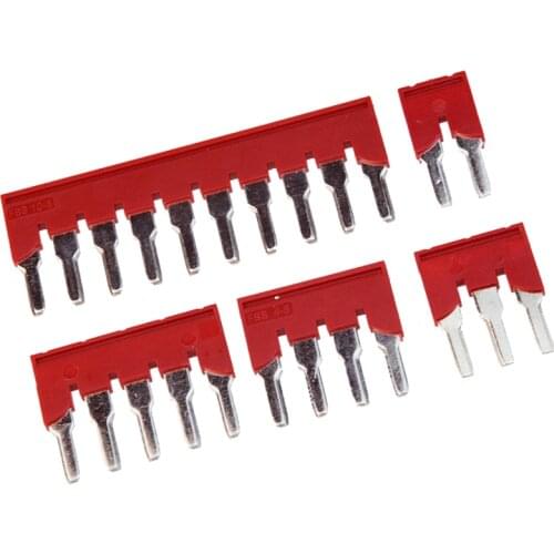 20 pcs Jumpers FBS2-8 3-8 4-8 5-8 10-8 Plug-in Bridge for ST and PT DIN Rail Terminal Blocks Accessories