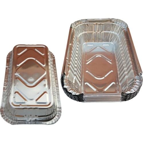 20x Disposable Aluminum Foil Grill Drip Pans BBQ Grease Trays for BBQ 700ml