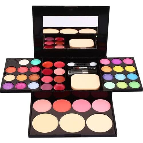 39 Colors Eye Makeup Palette Kit Foundation Blusher Cosmetic Lipstick Tools Eye make-up set