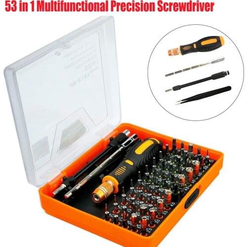 53 in1 Multi-Bit Precision Screwdriver Magnetic Hand Bit Sets Repair Tool Kit With Case