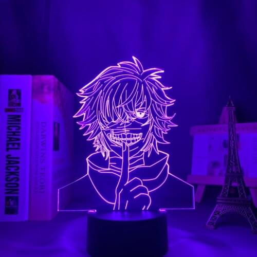 Anime 3d Lamp Tokyo Ghoul Ken Kaneki for Home Decoration Nightlight Cool Birthday Gift Acrylic Led Night Light Tokyo Ghoul
