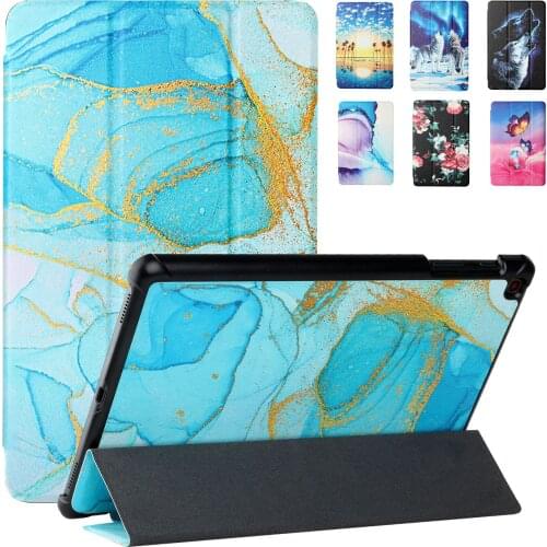 For Xiaoxin Pad Pro 2021 Case Cute Marble Flower Wolf Painted Smart Folio Cover for Lenovo Xiaoxin Pad P11 P11 Pro Tablet Case