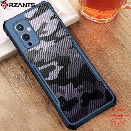 Rzants For OnePlus 9 Oneplus 9 Pro Case Hard Camouflage Phone Casing Slim Crystal Clear Cover Double Protection