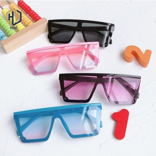 Square Kids Sunglasses Girls Baby Boys Festival Punk Oversized Sunglasses UV400 Glasses Children oculos de sol masculino