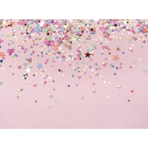 Laeacco Pink Background For Photography Color Star Party Love Stage Baby Newborn Photographic Backdrop Photocall Photo Studio