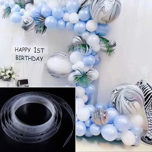 1PC 5m DIY Latex Balloons Modeling Tool Plastic Balloon Chain 5M Balloon Tie Knob Tool Birthday Party Wedding Decoration