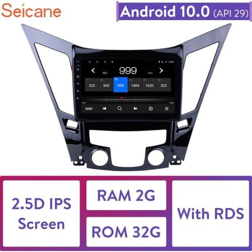 Seicane GPS Navi Multimedia Player 9 inch 2GB RAM Android 10.0 Car Radio For 2011 2012 2013 2014 2015 HYUNDAI Sonata i40 i45
