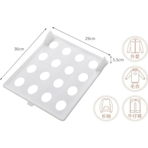 Wholesale 36*29*5.5cm Magic Anti-wrinkle Clothes Storage board Creative garment holder Stacking rack Shirt Neatening plate