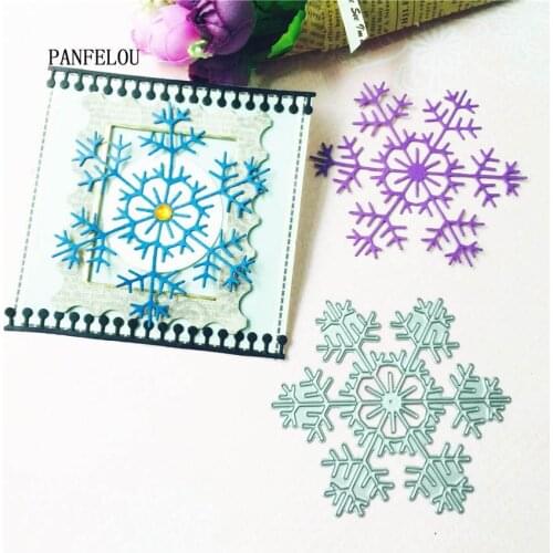 PANFELOU Delicate snowflake Scrapbooking DIY Halloween Embossing mould card paper die stencils punch Metal cuts dies cutting