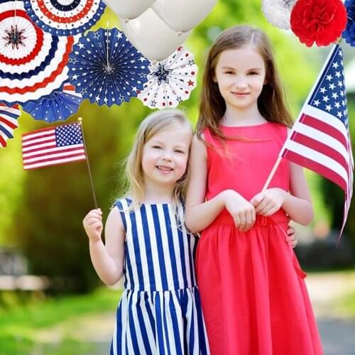 Patriotic Party Decorations 4th of July American Flag Decoration Set Party Decoration