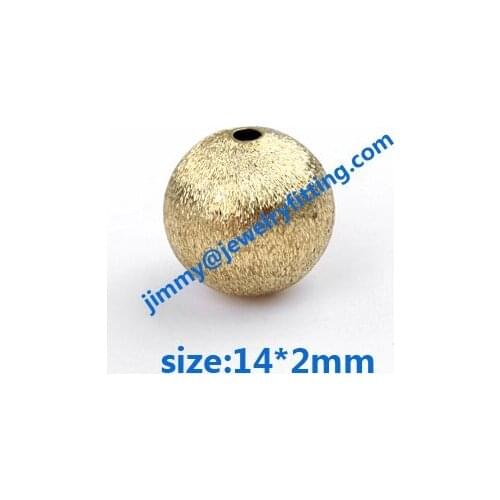 Size 14*2mm Jewelry findings metal beads brass stain beads brush copper beads fashion accessories