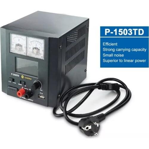 Phone Repair 15v 3A 5A P-1503td Intelligent Dc Regulated Power Supply Led Display Adjustable Switching Regulator Power Source