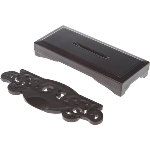 1 Pc Vintage Art Style Folding Fan Stand Display Base Holder Home Office Table Decor