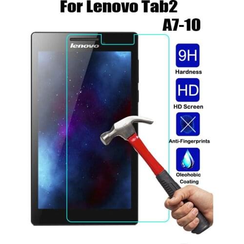 Tempered Glass For Lenovo Tab 2 A7-10 A7-10F A7-20 A7-20F A7-30 A7-30HC A7-30DC Tab2 A7 20 30 Screen Protector Tablet Film Glass
