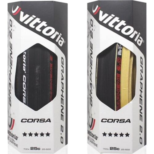 1 pair Vittoria Corsa Control G + Graphite Race 2.0 700x25/28C Black Skin 320 TPI Bicycle Tire Cover Road Tubeless Tyre