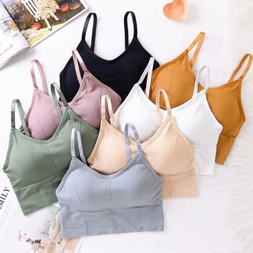 1PC Soft Women Breathable Sports Bra Anti-sweat Shockproof Padded Sports Bra Yoga Top Running Fitness Workout Sport Top