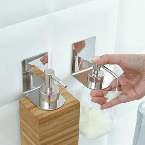 S/L Bathroom shampoo shower gel bottle rack wall decoration wall hanging stainless steel commodity 1pcs