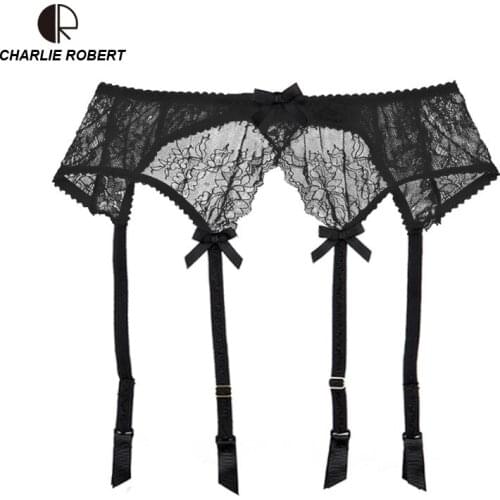 2019 Sale all Garter Belt at here Women Bow Lace Garter Temptation Female Silk Stockings Wedding Garters Belts