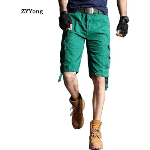 2020 Mens Military Cargo Shorts 12 Colour Brand New Army Tactical Shorts Men Cotton Loose Work Casual Short Pants Plus Size 40