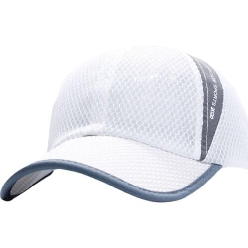 2020 Breathable Hollow Out Mesh Caps Summer Outdoor Sunscreen Trucker Baseball Cap Adjustable Snapback Hats For Women Men