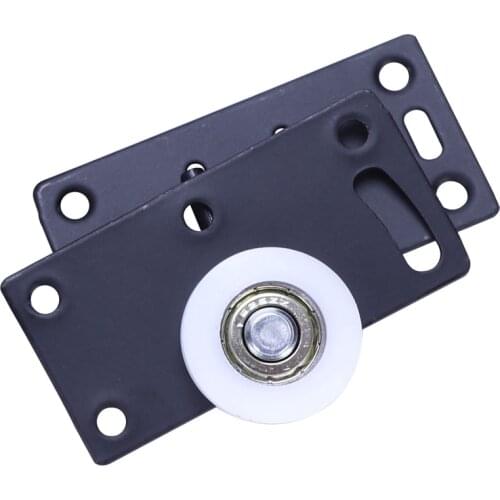 4Sets Sliding Door Wheels Rollers Pulleys Runners for Cupboard Wardrobe Cabinet Smoothly & Mute Nylon Wheels