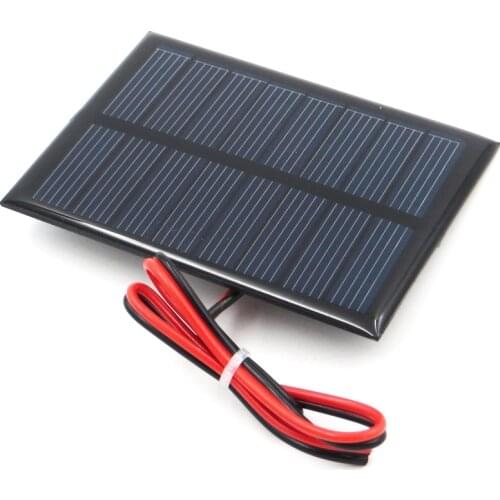 4 V 150mA 0.6Watt extend wire Solar Panel Polycrystalline Silicon DIY Battery Charger Small Mini Solar Cell cable toy 4V Volt