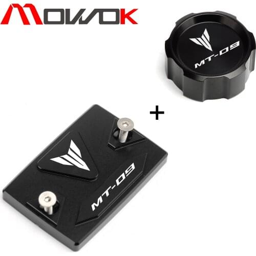 Motorcycle accessories Front & Rear brake Fluid Cylinder Master Reservoir Cover Cap For YAMAHA MT09 MT-09 2014-2021 2020 2019