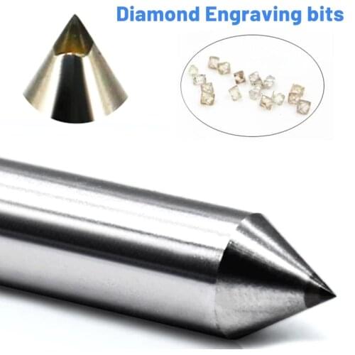 3mm/6mm Diamond Dot Engraving Knife Metal Stone Circuit Board PCB Engraving Machine Cnc Cutting Tool Milling Cutter