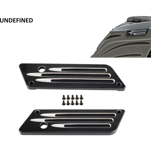 Motorcycle Saddlebag Latch Cover For Harley Touring Electra Glide Street Glide Road King FLH FLT FLHR FLTR FLHX FLHT 1993-2013