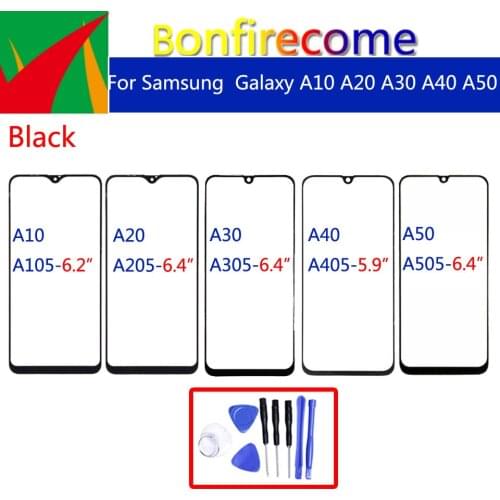 For Galaxy A10 A20 A30 A40 A50 A105 A205 A305 A405 A505 A10E A102U Touch Screen Front Outer Glass Panel Replacement