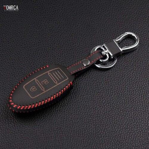 For Nissan Infiniti EX FX G25 G37 FX35 EX25 EX35 FX37 EX37 Q60 car top layer leather remote control car keychain key cover case