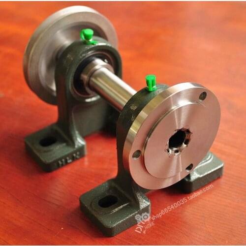 100 spindle flange + with bearing + pulley Through hole: 19mm