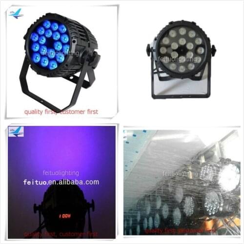 H-24/lot China factory wholesale IP65 outdoor uplighting 18x18w waterproof rgbwa uv 6 in 1 beam led par stage light DMX 10CH