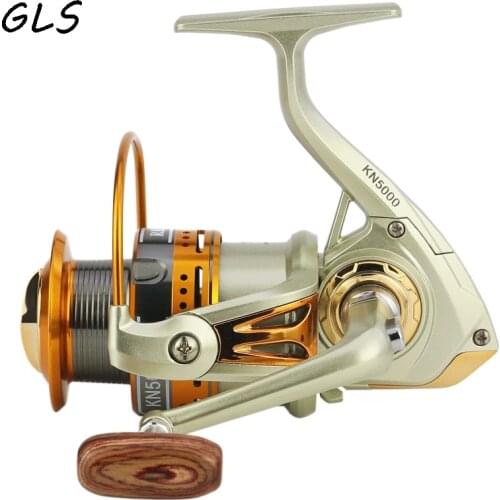 2020 New Fishing reel coil Wooden handshake 13+1BB Spinning Reel Spinning Wheel Type Fishing Wheels